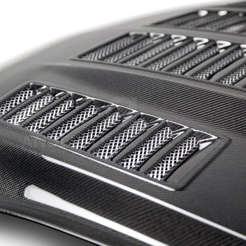 Anderson Composites 15-17 Ford Mustang (Excl. GT350/GT350R) Type-TW Double Sided Hood - Burkken Auto Parts