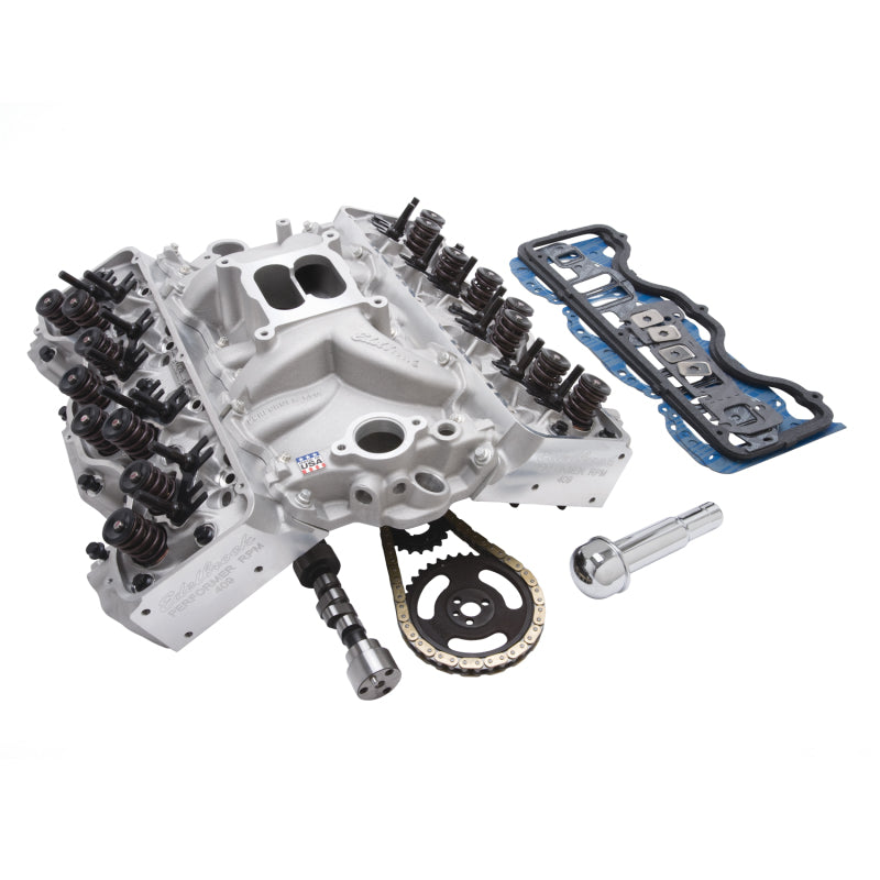 Edelbrock Power Package Top End Kit Performer RPM 348-409 BB Chevy W-Series V8 450+ Hp - Burkken Auto Parts