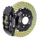 Brembo 03-06 G35 Sedan/Coupe/03-08 350Z Fr GT BBK 4 Pist Cast 2pc 355x32 2pc Rotor Drilled-Black - Burkken Auto Parts