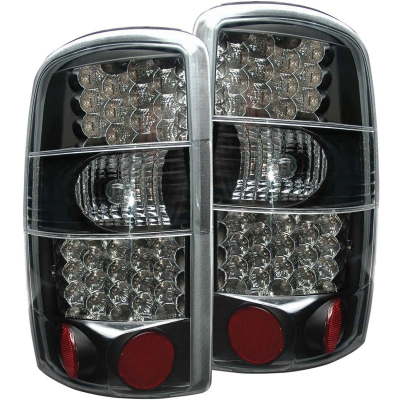 ANZO 2000-2006 Chevrolet Suburban LED Taillights Black - Burkken Auto Parts