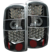 ANZO 2000-2006 Chevrolet Suburban LED Taillights Black - Burkken Auto Parts