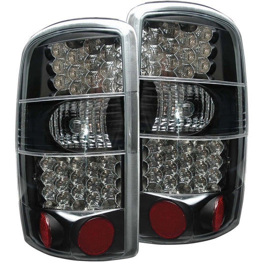 ANZO 2000-2006 Chevrolet Suburban LED Taillights Black - Burkken Auto Parts