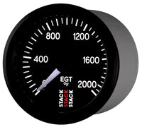Autometer Stack 52mm 0-2000 Deg F Pro Stepper Motor Exhaust Gas Temp Gauge - Black - Burkken Auto Parts