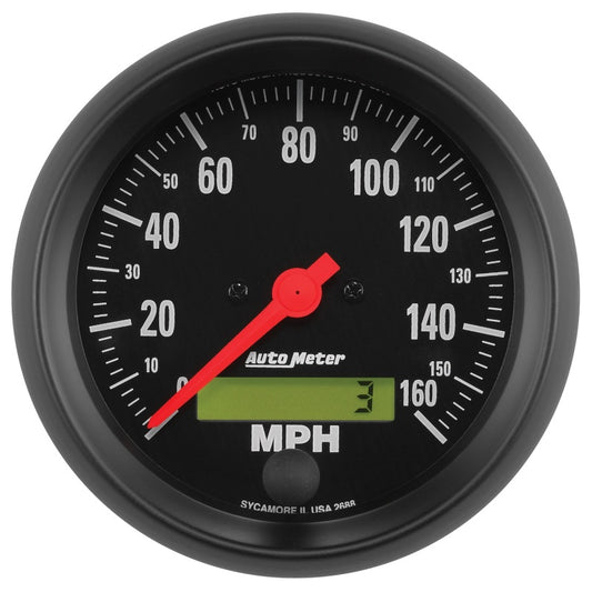 Autometer Z-Series 3 3/8in 160 MPH Electric Speedometer w/ LCD Odometer - Burkken Auto Parts