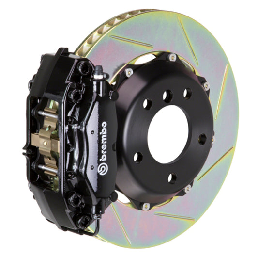 Brembo 02-06 Mini Cooper Fr GT BBK 4Pis Cast 2pc 320x28 2pc Rotor Slotted Type1-Black - Burkken Auto Parts
