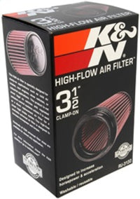 K&N Filter Universal Rubber Filter 3 1/2 inch Flange 4 5/8 inch Base 3 1/2 inch Top 7 inch Height - Burkken Auto Parts