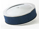 aFe MagnumFLOW Air Filters Round Racing P5R A/F Chrome Assy 14x4: Blk/Blue E/M - Burkken Auto Parts