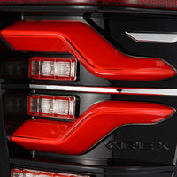 AlphaRex 16-21 Toyota Tacoma LUXX LED Taillights Blk/Red w/Activ Light/Seq Signal - Burkken Auto Parts