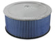 aFe MagnumFLOW Air Filters Round Racing P5R A/F Chrome Assy 14x6: Blk/Blue E/M - Burkken Auto Parts