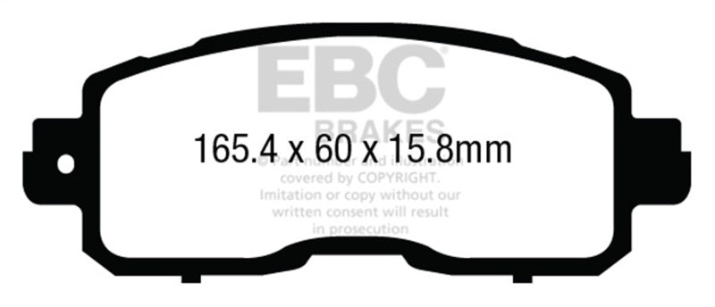 EBC 13+ Nissan Altima 2.5 (L33) Sedan Greenstuff Front Brake Pads - Burkken Auto Parts