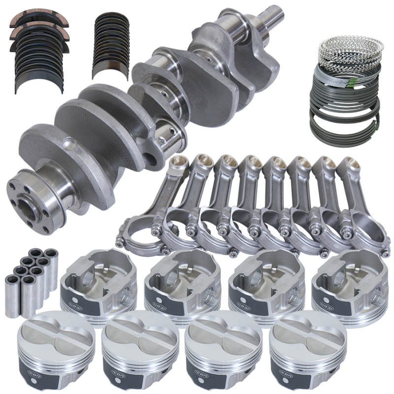 Eagle Ford 351W 4.000in Crank 2.750in Journal 6.200in I-Beam Rods 4.000in Pistons Rotating Assembly - Burkken Auto Parts