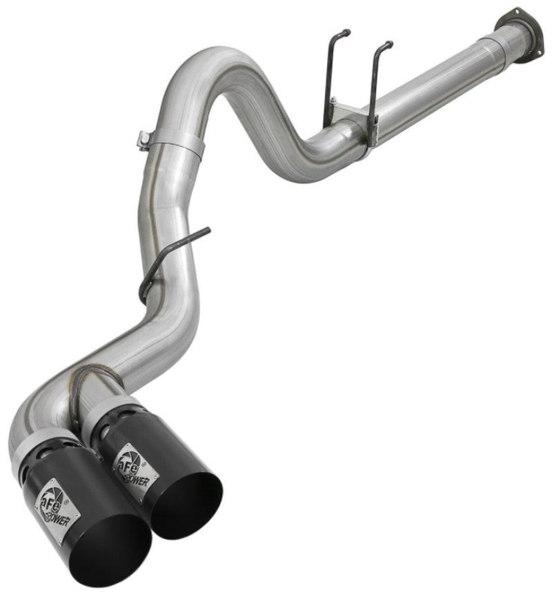 aFe Power 11-14 Ford F250/F350 6.7L Diesel Rebel XD 4in 409 SS DPF-Back Exhaust System - Black Tips - Burkken Auto Parts