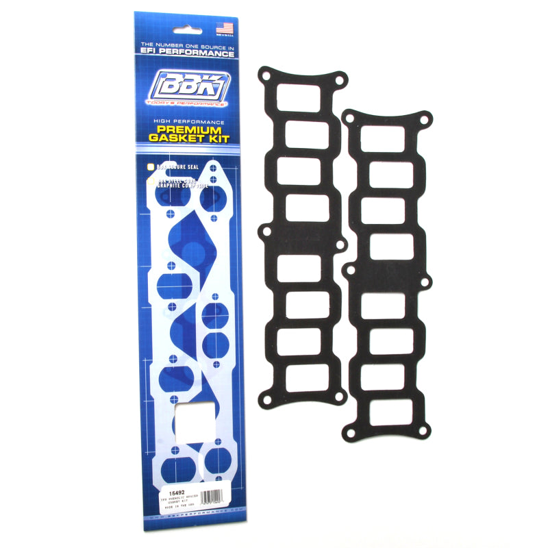 BBK 86-95 Mustang 5.0 Upper To Lower EFI Intake EFI Manifold Gasket Set TFS Track/Street Heat - Burkken Auto Parts