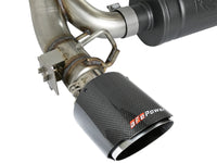 aFe Takeda 3in 304 SS Axle-Back Exhaust System w/ Carbon Fiber Tips 16-18 Ford Focus RS I4-2.3L (t) - Burkken Auto Parts