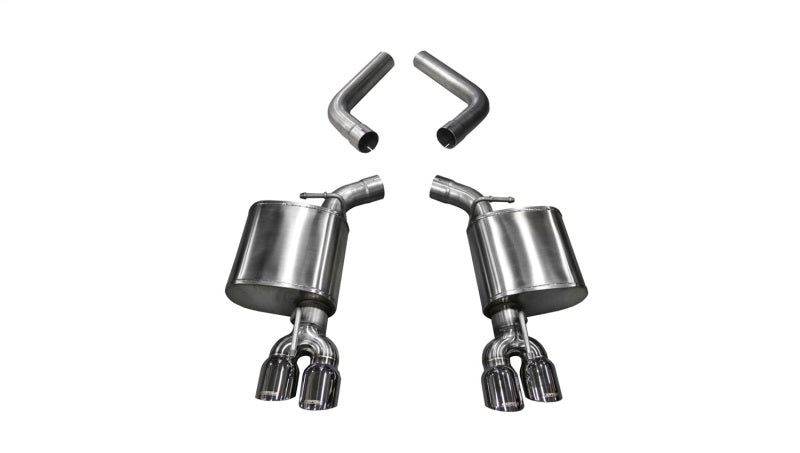 Corsa 15-23 Dodge Challenger 6.4L/17-19 Challenger 5.7 Polished Sport Axle-Back Exhaust w/3.5in Tips - Burkken Auto Parts