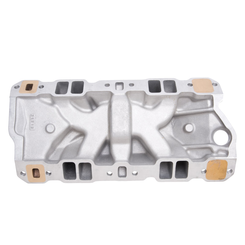 Edelbrock Manifold SBC 23-Degree Marine RPM 1987-1995 w/ Brass - Burkken Auto Parts