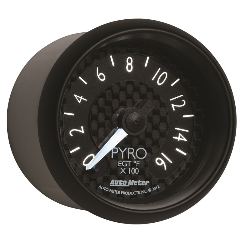 Autometer GT Series 52mm Full Sweep Electronic 0-1600 Deg F EGT/Pyrometer Gauge - Burkken Auto Parts