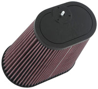 K&N Universal Clamp-On Air Filter 3-1/8in Dual FLG  8-7/8in X 5-3/16 B 6-1/4in X 4IN T, 9inH W/STUD - Burkken Auto Parts
