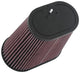 K&N Universal Clamp-On Air Filter 3-1/8in Dual FLG  8-7/8in X 5-3/16 B 6-1/4in X 4IN T, 9inH W/STUD - Burkken Auto Parts