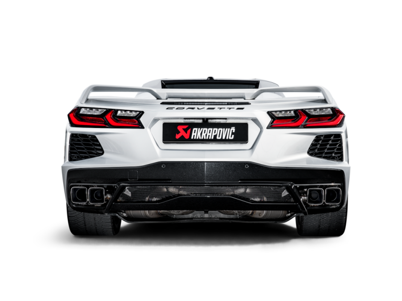 Akrapovic 2020 Chevrolet Corvette Stingray (C8) OPF/GPF Slip-On Line (Titanium) w/ Titanium Tips - Burkken Auto Parts