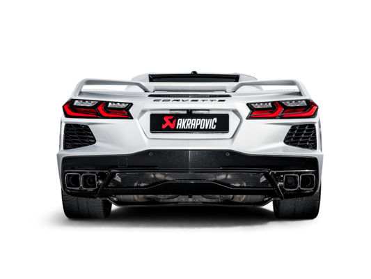 Akrapovic 2020 Chevrolet Corvette Stingray (C8) OPF/GPF Slip-On Line (Titanium) w/ Titanium Tips - Burkken Auto Parts