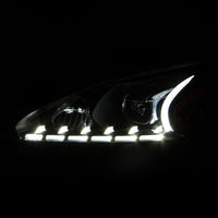 ANZO 2013-2014 Nissan Altima Projector Headlights w/ Plank Style Design Black - Burkken Auto Parts