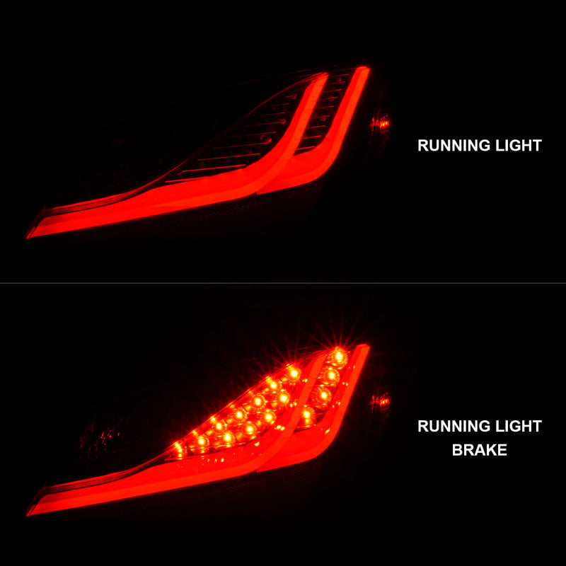 ANZO 10-13 Hyundai Genesis 2DR LED Taillights Smoke - Burkken Auto Parts
