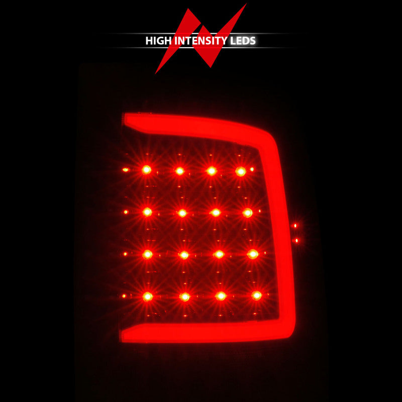 ANZO 09-18 Dodge Ram 1500 Full LED Taillights w/ Sequential Black Housing/Smoke Lens - Burkken Auto Parts