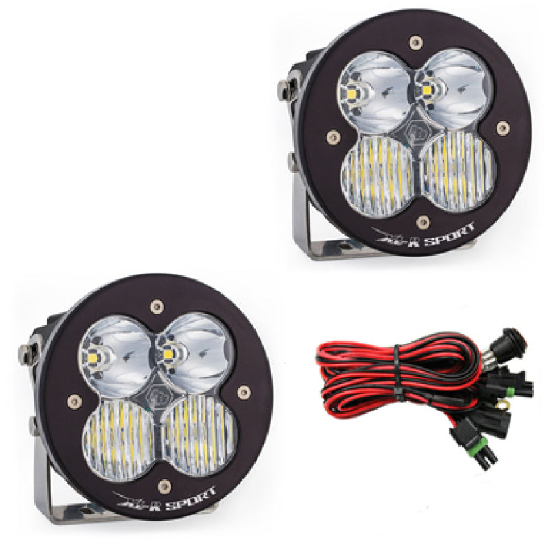 Baja Designs XL R Sport Series Driving Combo Pattern Pair LED Light Pods - Clear - Burkken Auto Parts