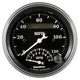 Auto Meter Gauge Tach/Speedo 3 3/8in 120mph & 8k RPM Elec. Program. Old Tyme Blk - Burkken Auto Parts