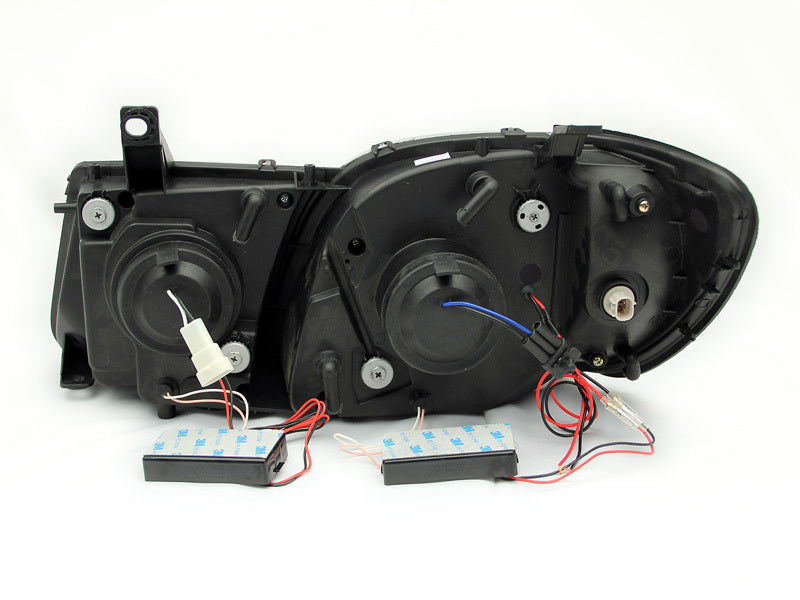 ANZO 1998-2007 Lexus Lx470 Projector Headlights w/ Halo Black (CCFL) - Burkken Auto Parts