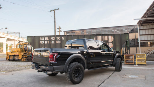 Corsa 2017-2020 Ford F-150 Raptor 3.5L Sport Cat-Back Dual Rear Exit w/ 5in Satin Polished Tip - Burkken Auto Parts