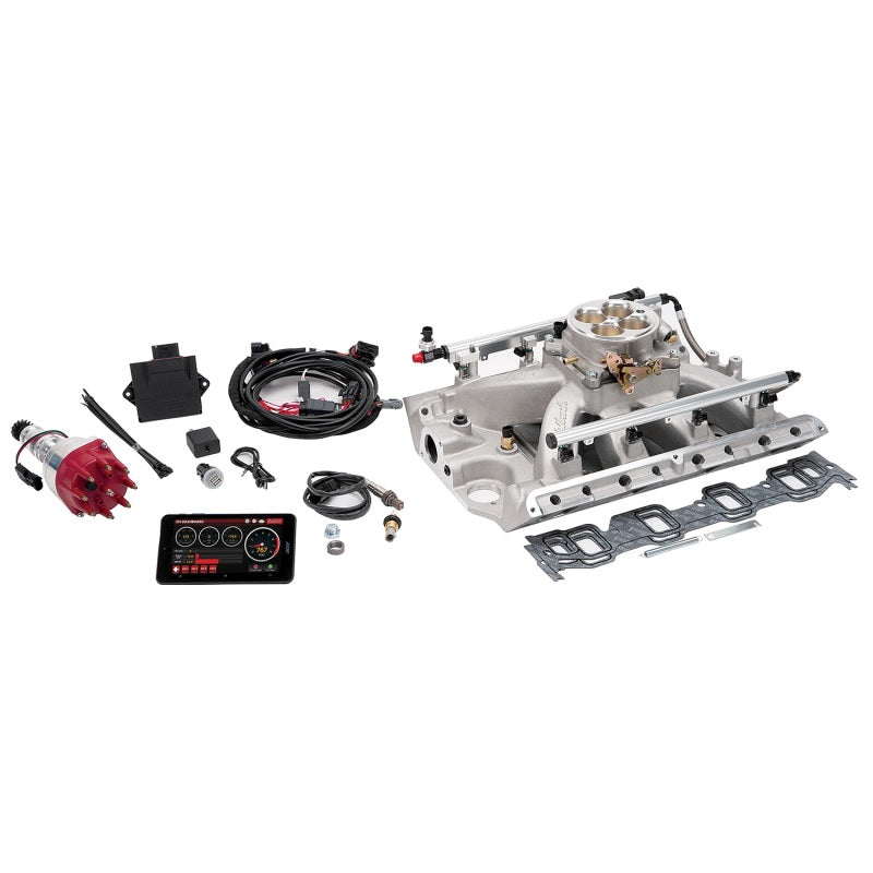 Edelbrock Pro Flo 4 EFI System Seq Port BB Ford 390-428ci 625 Max HP 35lb/hr Satin Finish - Burkken Auto Parts