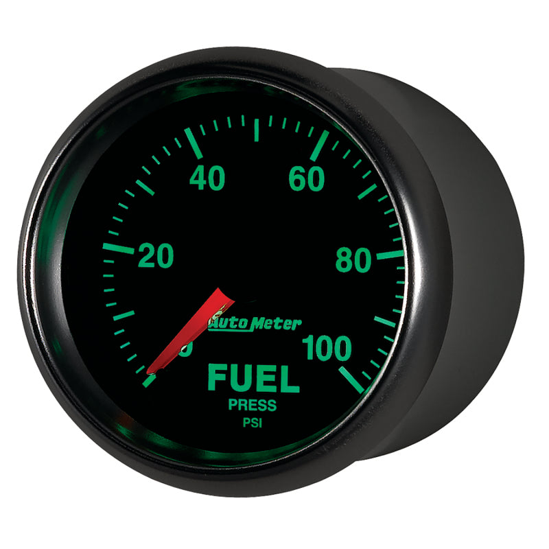 Autometer GS 0-100 PSI Full Sweep Electronic Fuel Pressure Gauge - Burkken Auto Parts