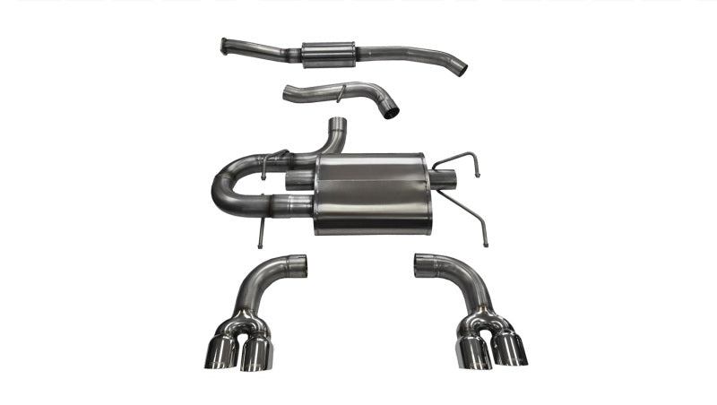 Corsa 2008-2014 Subaru Impreza Hatchback STI 2.5L Turbo Manual Polished Sport Cat-Back Exhaust - Burkken Auto Parts