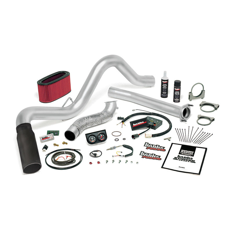 Banks Power 94-95.5 Ford 7.3L Man Stinger System - SS Single Exhaust w/ Black Tip - Burkken Auto Parts