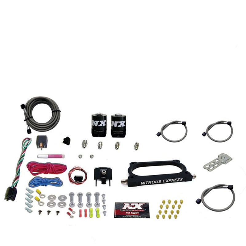 Nitrous Express 07-14 Ford Mustang GT500 Nitrous Plate Kit (50-250HP) w/o Bottle - Burkken Auto Parts