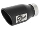 aFe MACH Force-Xp 409 SS Exhaust Tip Black (Left Side) 3in In x 4-1/2in Out x 9in L Clamp-On - Burkken Auto Parts
