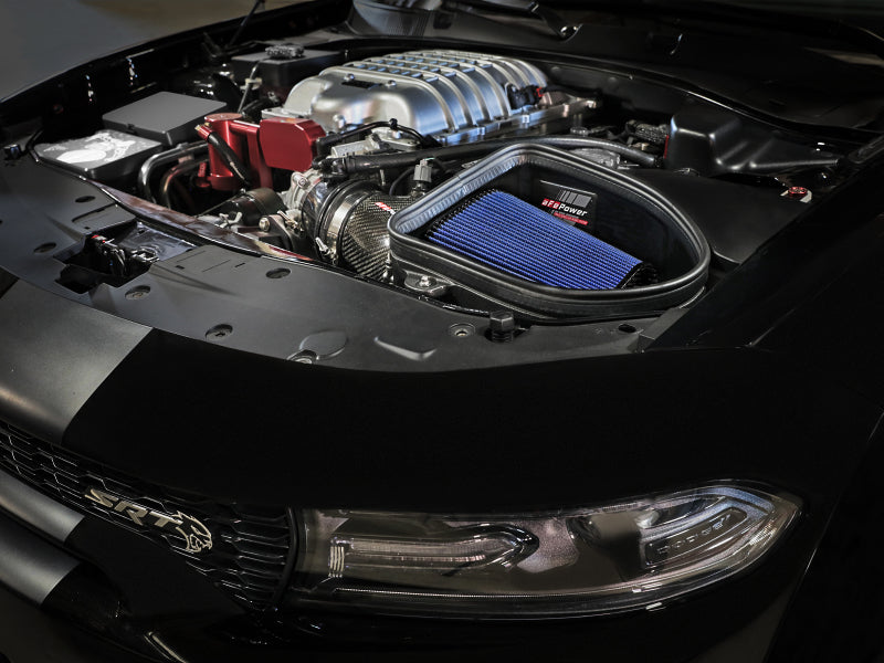 aFe Dodge Charger SRT Hellcat Redeye 21-23 V8-6.2L Track Series Stage-2 Carbon Fiber Intake Pro 5R - Burkken Auto Parts