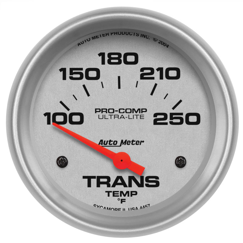 Autometer Ultra-Lite 2-5/8in 100-250 Deg Electric Transmission Temp Ultra Lite Gauge - Burkken Auto Parts