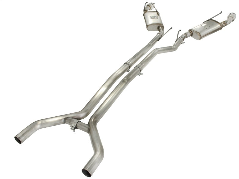 aFe MACHForce XP Exhaust 2.5in Stainless Steel CB/10-13 Chevy Camaro V6-3.6L (td) (polished tip) - Burkken Auto Parts