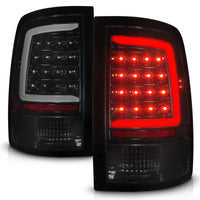 ANZO 09-18 Dodge Ram 1500 Full LED Taillights w/ Sequential Black Housing/Smoke Lens - Burkken Auto Parts