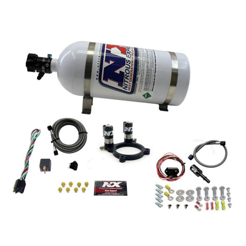 Nitrous Express Ford 3.5L/3.7L V6 Nitrous Plate Kit w/10lb Bottle - Burkken Auto Parts