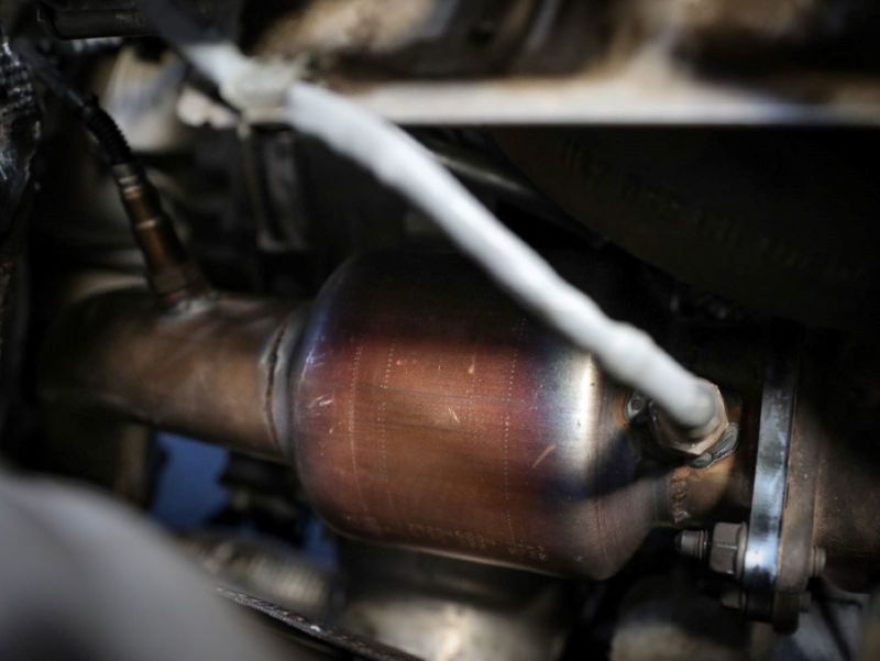 aFe 09-16 Audi A4/A5 (B8) L4-2.0L (t) Twisted Steel 3in. Downpipe - 304 Stainless w/ Cat - Burkken Auto Parts