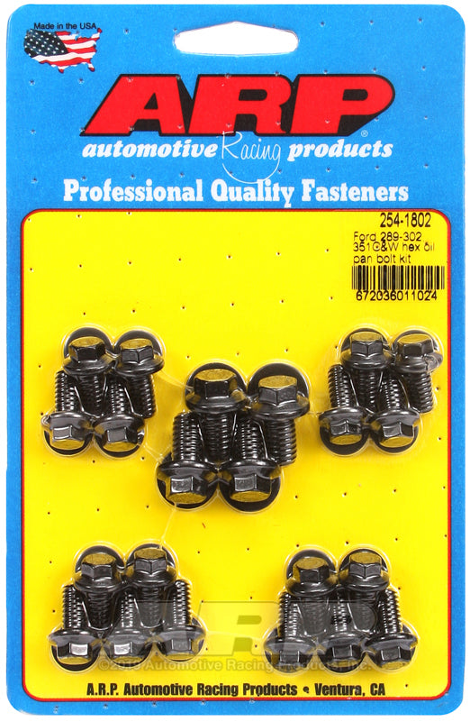 ARP Ford 289-302 / 351 C&W Hex Oil Pan Bolt Kit - Burkken Auto Parts