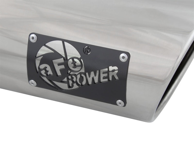 aFe MACH Force-Xp 3in Inlet x 4in Outlet x 9in Length 304 Stainless Steel Exhaust Tip Polished - Burkken Auto Parts