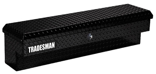 Tradesman Aluminum Side Bin Truck Tool Box w/Push Button (70in.) - Black - Burkken Auto Parts