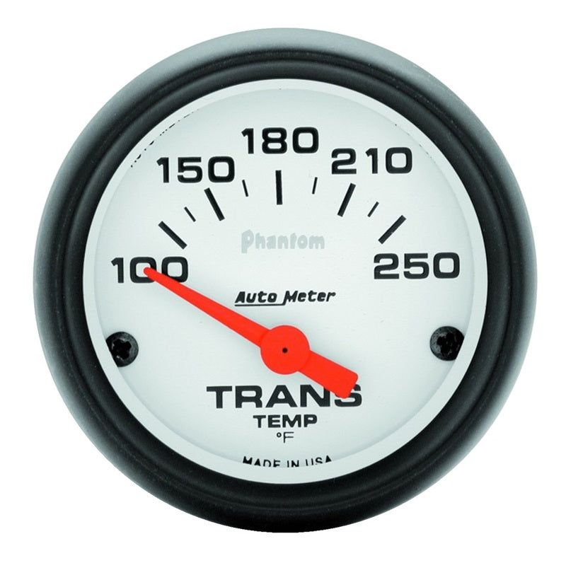 Autometer Phantom 52mm Short Sweep Electronic 100-250 Deg F Transmission Temperature Gauge - Burkken Auto Parts