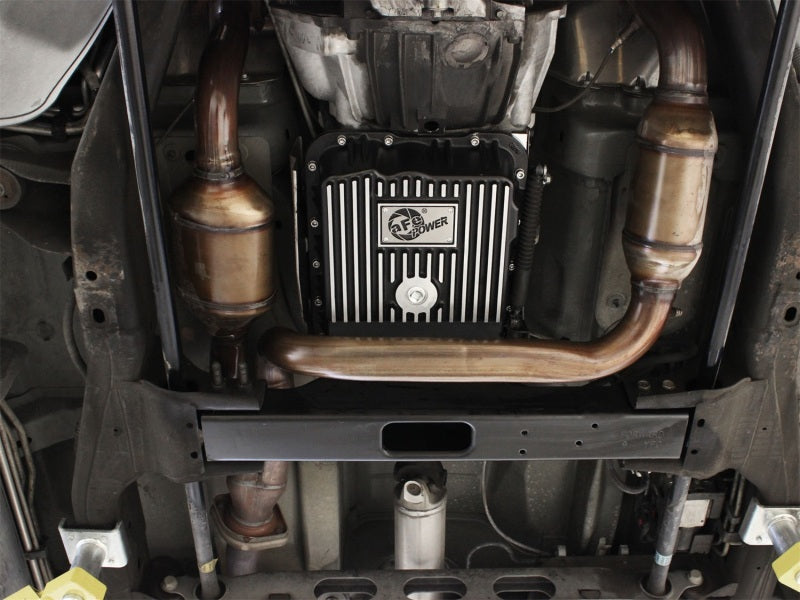 aFe Transmission Pan (Black w/ Machined Fins) GM Trucks 99-16 (4L60-E/4L60E/4L65E/4L70E/4L75E) - Burkken Auto Parts