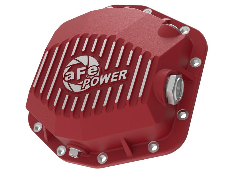 aFe Pro Series Rear Differential Cover Red 2018+ Jeep Wrangler (JL) V6 3.6L (Dana M220) - Burkken Auto Parts